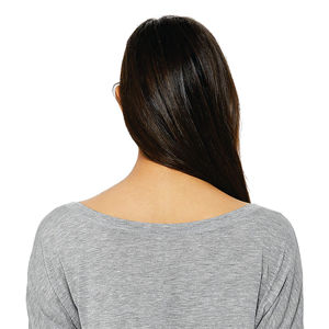 T-Shirt décontracté à manches longues et épaules dénudées pour femmes, 65% polyester 35% coton 32 simple 3.7 oz - Product Image 6