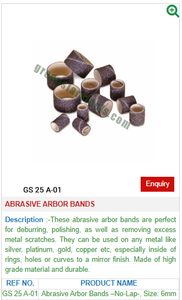 Bandas Abrasivas Sin Lazo de 6mm a 25mm para Pulido Rotatorio, Bandas de Lijado, Herramientas para Joyería, Acabado de Metales |   N.º de artículo GS-25A-01 - Product Image 2