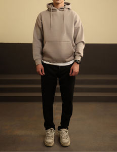 Sweat à capuche en éponge française de luxe lourd de 450 grammes sweat à capuche d'hiver surdimensionné personnalisé pour hommes vente en gros - Product Image 2