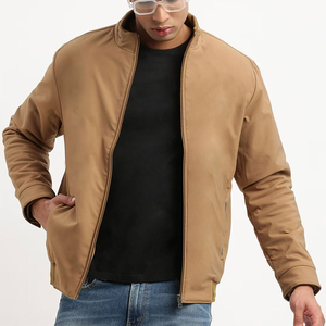 แจ็กเก็ตบอมเบอร์สำหรับผู้ชายพิมพ์ลายแบบกำหนดเองคุณภาพสูงแจ็กเก็ตและเสื้อโค้ทสำหรับผู้ชายสำหรับฤดูใบไม้ร่วงและฤดูหนาว - Product Image 4