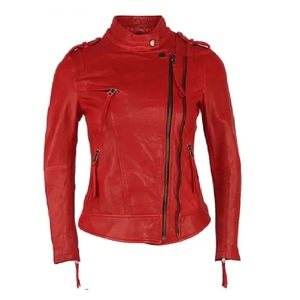 Women's Genuine <b>Sheepskin</b> Leather <b>Jacket</b> Denim Fashion Windbreak <b>Jacket</b> for Adults - Product Image 3