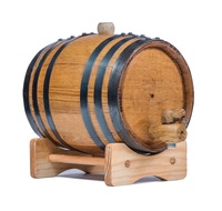 Tonneau de vin en bois de chêne de qualité supérieure tonneaux en bois naturel faits à la main pour la production de vignobles en gros du Vietnam