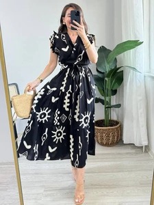 Vestido bohemio de algodón indio hecho a mano con estampado Floral de verano, ropa de fiesta informal con estilo, regalo personalizado para mujer, dulce Natural - Product Image 2