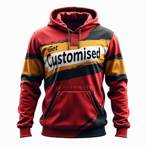 Sudadera Extra Grande para Hombre, Personalizable, de Algodón Combinado, Sublimada, Estilo Urbano, Duradera, Informal, Perfecta para Uso Diario - Product Image 1