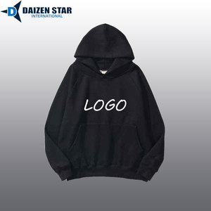 เสื้อฮู้ดผู้ชายลำลองสำหรับฤดูหนาว ผ้าฝ้ายฟลีซ 100% เป็นมิตรกับสิ่งแวดล้อม ระบายอากาศ กันลม สีพื้น ปักโลโก้ด้านหน้าได้ น้ำหนัก 300 กรัม 500 - Product Image 2