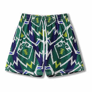 Pantalones cortos de malla personalizados de alta calidad para hombre Pantalones cortos de entrenamiento de gimnasio transpirables de secado rápido informales sólidos - Product Image 1