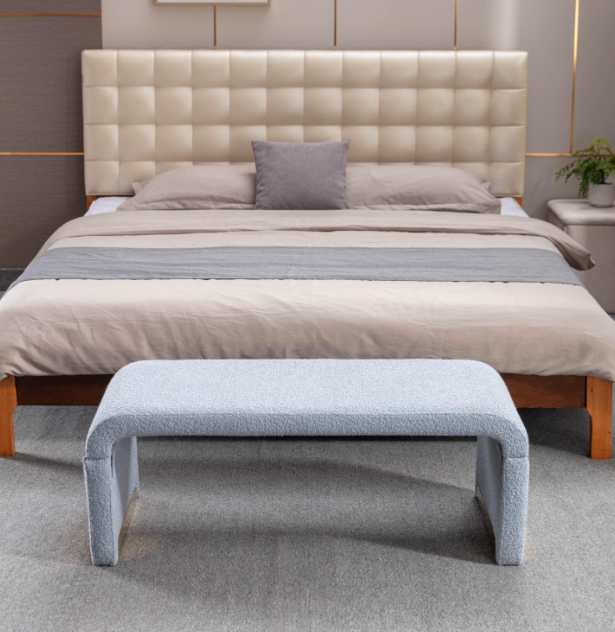 benches upholstered white