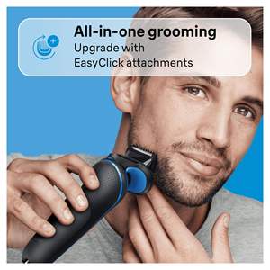 Afeitadora Eléctrica para Hombre con Tecnología de Sensor, Resistente al Agua IPX7, Cuchilla Triple, Idioma de Funcionamiento Alemán, Sistema de Limpieza - Product Image 4