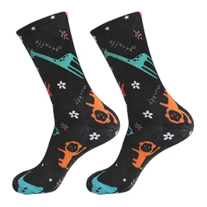 Chaussettes d'équipage minces à motifs multicolores Matériau en coton confortable pour un usage quotidien en été Fourniture ODM fonctionnelle à la mode pour les créateurs de tendances - Product Image 1