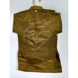 Conjunto de Ropa Étnica de Algodón de Secado Rápido para Niños, Kurta Pajama con Chaleco, Estilo Moderno y de Alta Calidad, para Fiestas, para Todas las Temporadas - Product Image 3