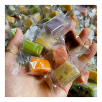 Bonbons mous traditionnels à la noix de coco, bonbons à la noix de coco avec saveur de pandan/taro/cacahuète/durian/cacao/thé vert