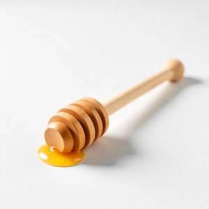 Cuchara de miel de madera orgánica Cuchara de llovizna ecológica Ideal para el desayuno diario Té y postres - Product Image 6