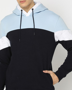 Sudadera con Capucha para Hombre, Diseño Color Block, Corte Regular, Tejido de Algodón, Estilo Casual para Otoño - Product Image 4