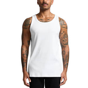 Camisetas sin mangas para hombre con logotipo personalizado de alta calidad, ropa deportiva de punto de ajuste Regular para Fitness al aire libre, venta al por mayor, ropa activa de ajuste Regular - Product Image 1