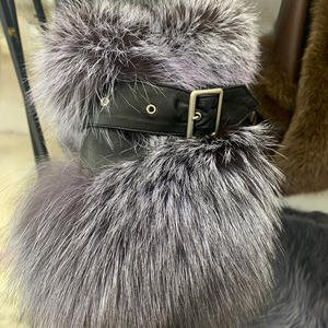 Luxury Genuine Red Fox Fur Jacket Fluffy <b>Women</b> Fur Jacket Sliver Fox Fur <b>Coats</b> for Ladies - Product Image 5