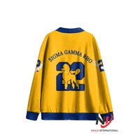 Qualité supérieure Grec Sigma Gamma Rho Sorority Vêtements Prêt À Expédier Denim Brodé Baseball Jersey Softball Gilet