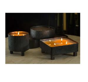 Grand lot de 3 bols en métal plaqué cuivre en forme de bougie Veseels Bocaux de table parfumés les plus vendus - Product Image 4