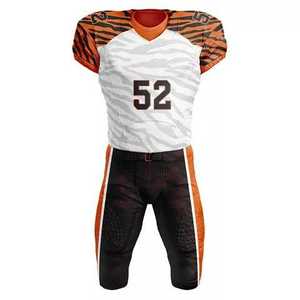 Uniformes de fútbol americano personalizados, Camisetas estampadas por sublimación, uniformes de fútbol americano baratos, venta al por mayor - Product Image 1