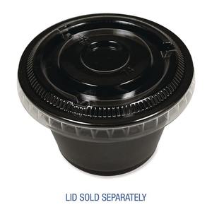 Vasos Desechables de Plástico PP Negros de 4 oz para Snacks, Bebidas, Leche y Chocolate - 2500/Caja - Product Image 5