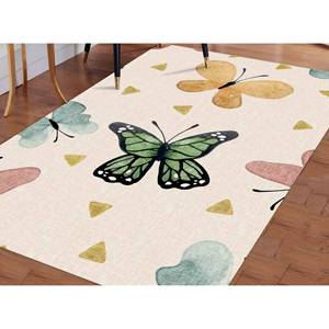 พรมพิมพ์-พรมผีเสื้อ, พรมอินเทรนด์, พรมที่ทันสมัย, พรมเด็ก, กับกองพรมนุ่ม - Product Image 2