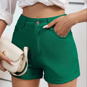 Nuevos pantalones cortos vaqueros de verano 2025 para mujer, pantalones cortos informales con estilo para mujer, pantalones cortos de mezclilla de diseño transpirable de alta calidad - Product Image 1