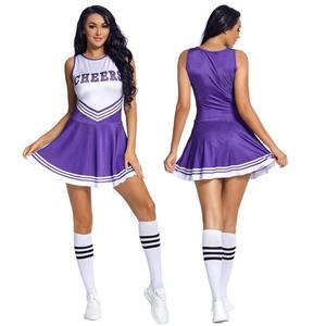 Uniformes scolaires pour pom-pom girls, vêtements sans manches pour femmes, robe de chef avec fleur - Product Image 5