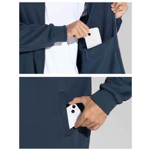 Manches longues Polyester Spandex Fermeture à glissière avant Respirant Col montant Veste coupe-vent pour hommes Vestes pour hommes - Product Image 6