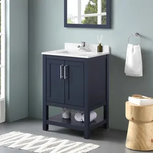 2023 Bolina Factory New Design American Style Floor Standing Single Basin Bathroom Vanity