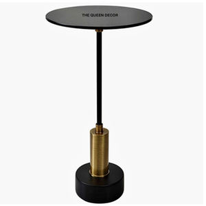 โต๊ะข้างทรงกลมสีทองหรูหราทันสมัยห้องนั่งเล่นโต๊ะข้างสำหรับตกแต่งบ้านเฟอร์นิเจอร์โรงแรม - Product Image 4