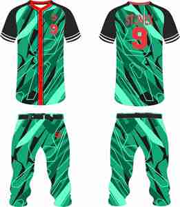 Ventes en gros d'uniformes de baseball personnalisés avec logo OEM, uniformes de baseball simples pour équipe, uniformes de baseball personnalisés pour hommes, haute qualité - Product Image 4