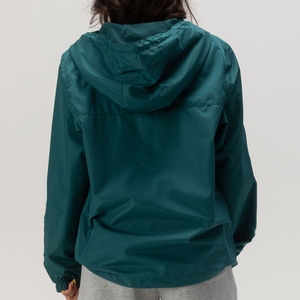 Chaqueta Cortavientos con Cremallera Completa para Mujer, Reciclada, Color Sólido, Transpirable, Resistente al Viento, Chaquetas Impermeables Personalizadas con Capucha, Ecológicas - Product Image 3