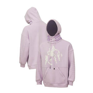 Chaud personnaliser couleur unie hommes Snowboard à capuche manches longues cou couverture hommes Snowboard à capuche - Product Image 5