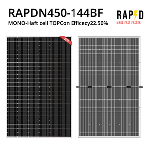 ระบบพลังงานแสงอาทิตย์ไฮบริดบนหลังคาแผงโซลาร์เซลล์รุ่นใหม่450วัตต์เอาต์พุตสูงชนิด N โมโนครึ่งเซลล์สำหรับผลิตกระแสไฟฟ้าจากแสงอาทิตย์ - Product Image 3