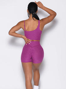 Nouveau style, vente en gros, logo personnalisé, vêtements de sport, soutien-gorge à deux bretelles, short de sport taille haute, salle de sport, fitness, course à pied, ensemble de yoga 2 pièces pour femme - Product Image 2