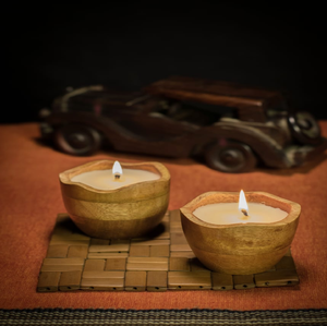 Bocaux décoratifs en métal, cuivre et laiton martelé avec couvercle fleuri grossiste direct pour bougeoirs en verre - Product Image 6