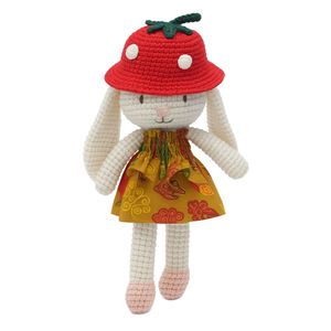 Meilleure peluche de lapin au crochet de qualité supérieure avec robe batik Poupée d'inspiration ethnique pour offrir ou collectionner - Product Image 6