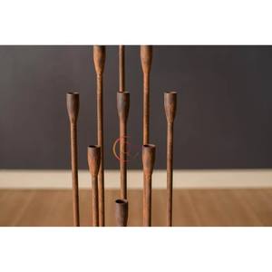 Bougeoirs au design moderne rustique support haut 9 bougeoirs pour fêtes de mariage et décoration intérieure bougeoir religieux - Product Image 5