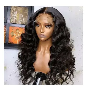 Ready To Move Greatest Quality Body Wave 100% Virgin Brazilian Human Hair Lace Frontal Wig Buy From Indian Manufacturer