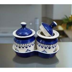 Lot de 2 pots à fruits secs en résine design fait à la main avec une qualité et un design extra optimales à un prix très abordable - Product Image 2