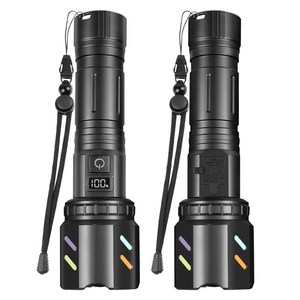 Range High Power Rechargeable Flashlight Focus Zoom Cigarette Lighter LED Flashlight Powerbank Torch Lights