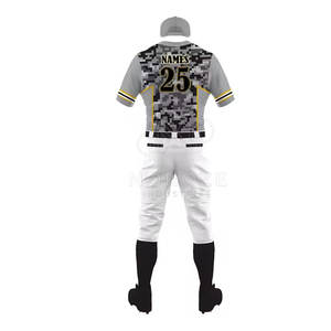 Nuevo Diseño de Uniformes de Béisbol Transpirables, Fabricante de Fábrica, Ropa de Práctica, 100% Poliéster - Product Image 3