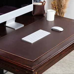 Elegant Luxury Genuine Leather <b>Desk</b> Mat Office Table <b>Pad</b> Smell Proof Heavy Duty Premium Durable <b>Writing</b> Surface Protective - Product Image 1