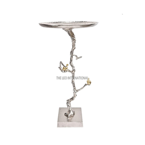 Mesa auxiliar de Metal de aluminio Coral en forma contemporánea para el hogar Estilo moderno para dormitorio Sala de estar - Product Image 3