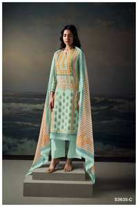 Premium Pure Mul tela hecha a mano impresa Salwar Kameez para ropa de fiesta disponible tarifa al por mayor ropa India pakistaní - Product Image 4