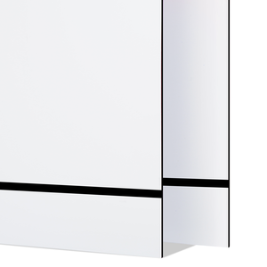 1.3mm <b>White</b> to Black Two-Tone <b>Acrylic</b> Sheet (4pcs) - Product Image 3