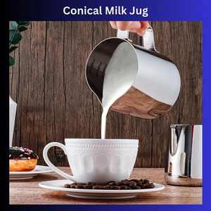 Teko susu besi tahan karat dan pembuat cappucino kopi Harga Murah kendi susu logam dan cangkir pengukur - Product Image 4