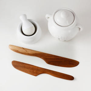 Couteau à beurre en bois best-seller épandeurs de bois bon marché couteaux naturels pour tartiner le fromage à la crème - Product Image 6