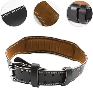 OEM Wholesale 2026 High Quality Powerlifting Weight Lifting Gym Leather <b>Belt</b> with Custom Logo Fitness Safety Equipment - Product Image 4