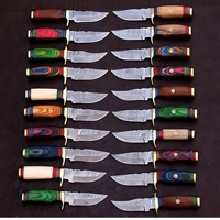 Vente en gros Couteau de chasse à lame fixe de haute qualité en acier au carbone Couteaux de camping avec poignées personnalisées Garantie de 3 ans