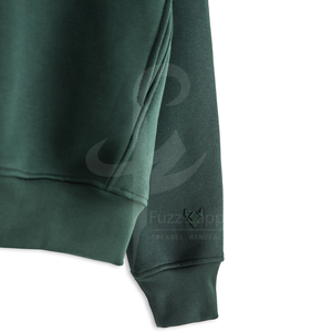 Sudadera con capucha unisex con dos bolsillos laterales y puños acanalados dobladillo acanalado doble cremallera de alta calidad OEM logotipo personalizable de color y manga - Product Image 2